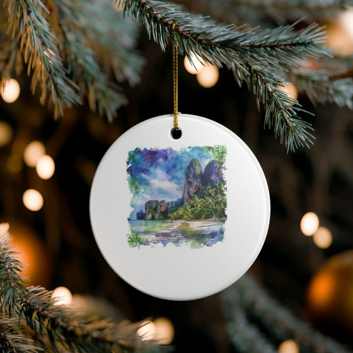 Krabi Thailand Ornament: Unique Krabi Thailand Souvenir, Krabi Thailand Xmas Decor, and Authentic Krabi Thailand Gift