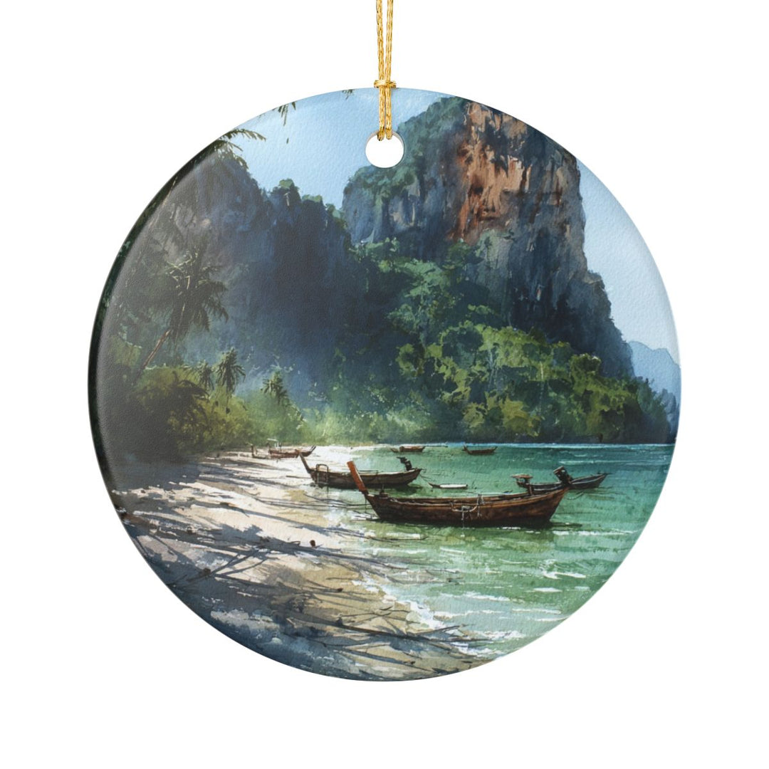 Krabi Thailand Ornament: Unique Krabi Thailand Souvenir, Krabi Thailand Xmas Decor, and Authentic Krabi Thailand Gift