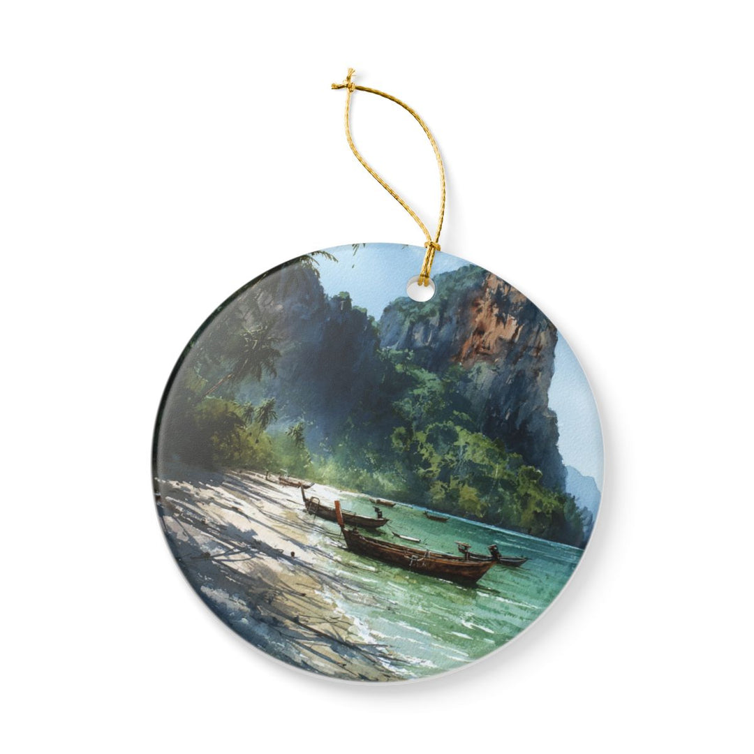 Krabi Thailand Ornament: Unique Krabi Thailand Souvenir, Krabi Thailand Xmas Decor, and Authentic Krabi Thailand Gift