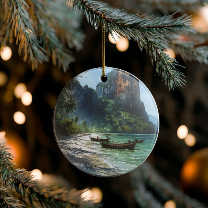 Krabi Thailand Ornament: Unique Krabi Thailand Souvenir, Krabi Thailand Xmas Decor, and Authentic Krabi Thailand Gift