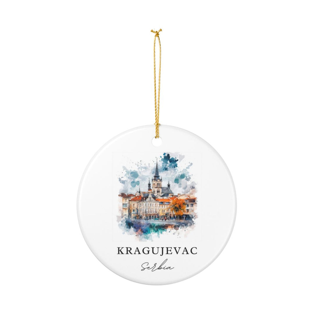 Kragujevac Serbia Ornament: Unique Kragujevac Souvenir, Kragujevac Serbia Xmas Decor, and Authentic Kragujevac Gift