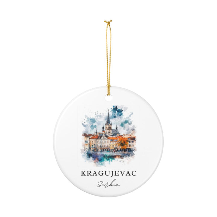 Kragujevac Serbia Ornament: Unique Kragujevac Souvenir, Kragujevac Serbia Xmas Decor, and Authentic Kragujevac Gift