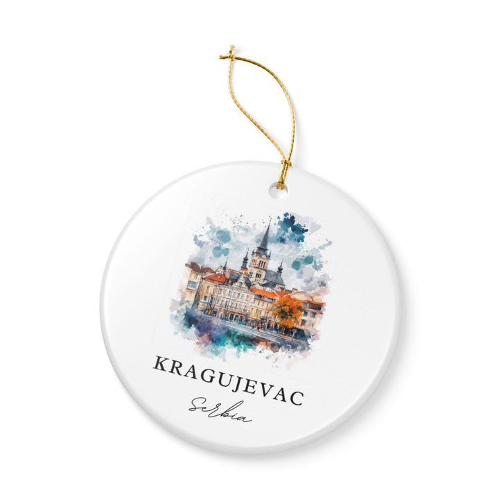 Kragujevac Serbia Ornament: Unique Kragujevac Souvenir, Kragujevac Serbia Xmas Decor, and Authentic Kragujevac Gift