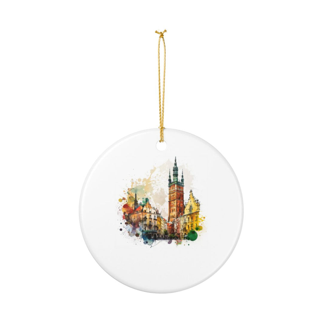 Krakow Poland Ornament: Unique Krakow Souvenir, Krakow Poland Xmas Decor, and Authentic Krakow Gift