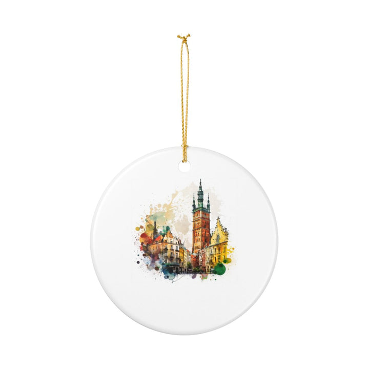 Krakow Poland Ornament: Unique Krakow Souvenir, Krakow Poland Xmas Decor, and Authentic Krakow Gift