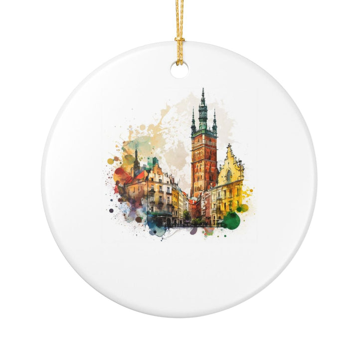 Krakow Poland Ornament: Unique Krakow Souvenir, Krakow Poland Xmas Decor, and Authentic Krakow Gift