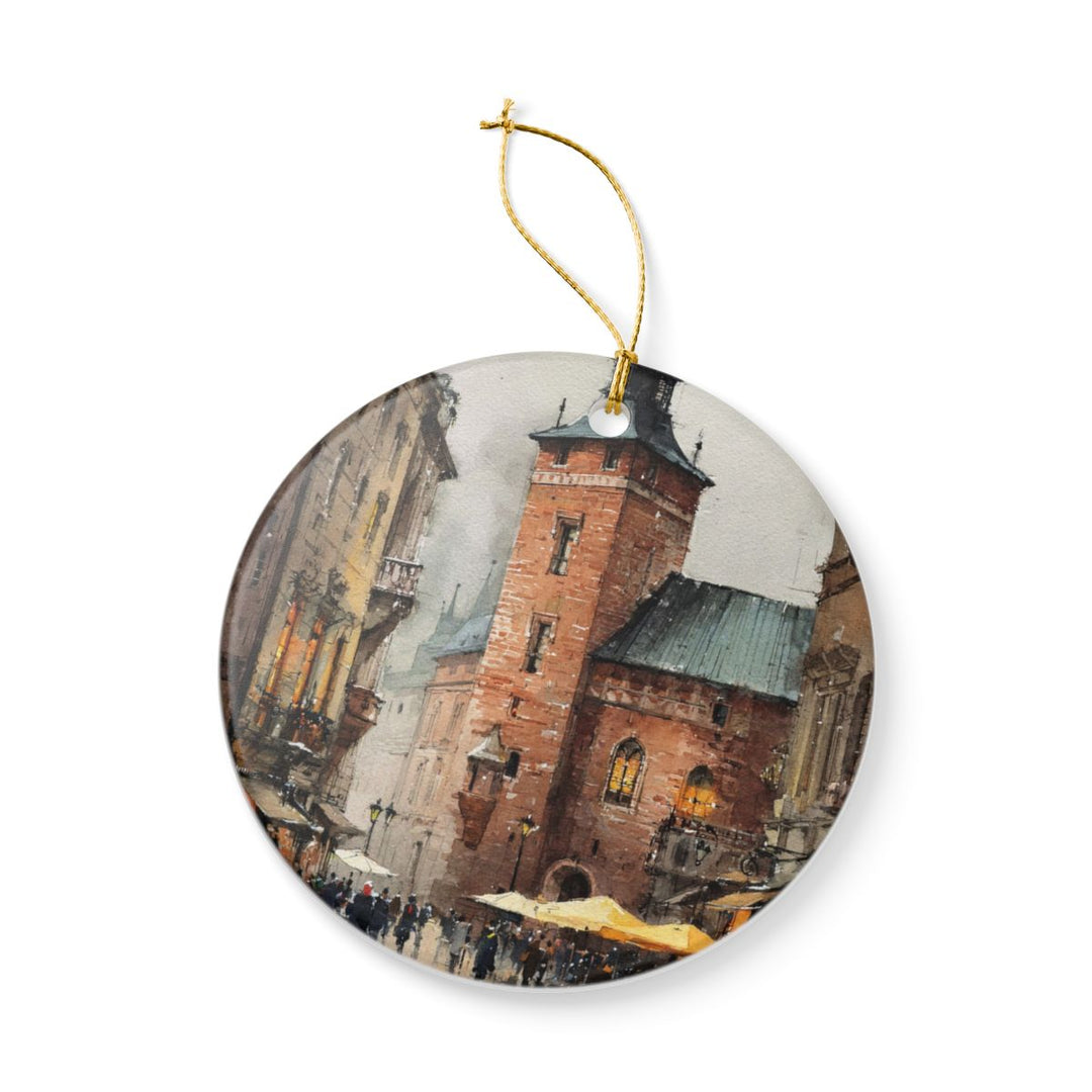 Krakow Poland Ornament: Unique Krakow Souvenir, Krakow Poland Xmas Decor, and Authentic Krakow Gift
