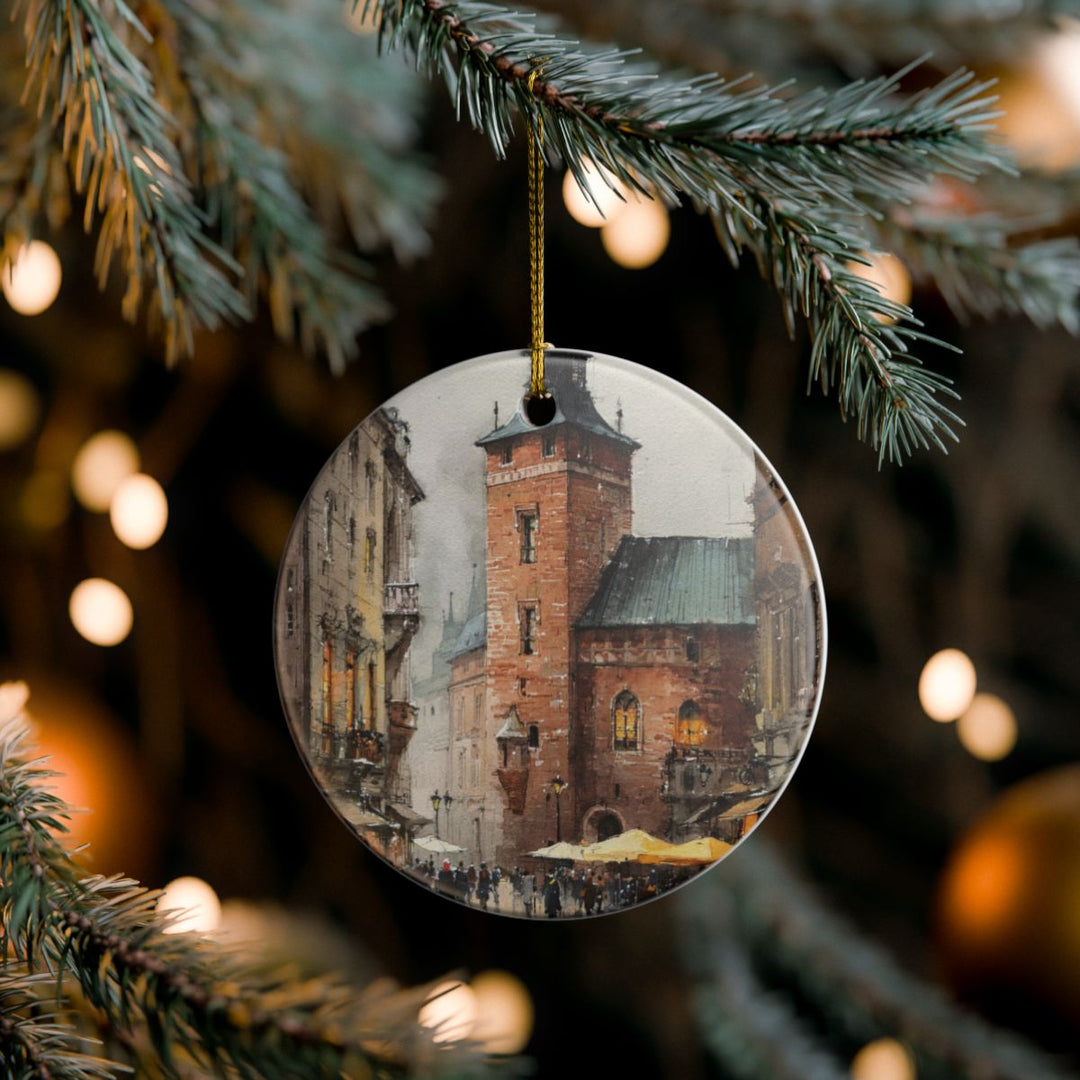 Krakow Poland Ornament: Unique Krakow Souvenir, Krakow Poland Xmas Decor, and Authentic Krakow Gift