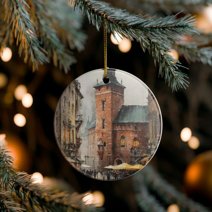 Krakow Poland Ornament: Unique Krakow Souvenir, Krakow Poland Xmas Decor, and Authentic Krakow Gift