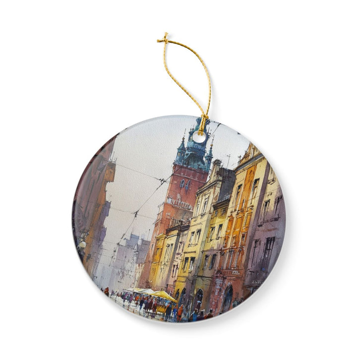 Krakow Poland Ornament: Unique Krakow Souvenir, Krakow Poland Xmas Decor, and Authentic Krakow Gift