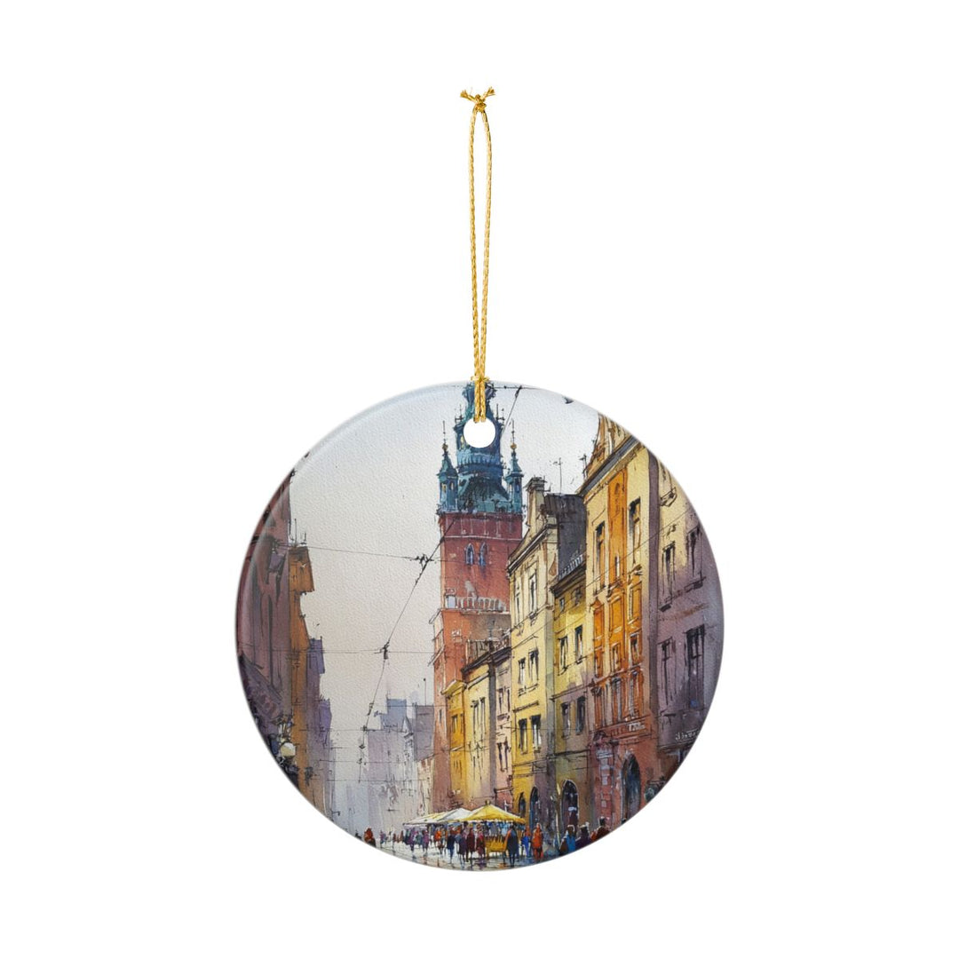 Krakow Poland Ornament: Unique Krakow Souvenir, Krakow Poland Xmas Decor, and Authentic Krakow Gift
