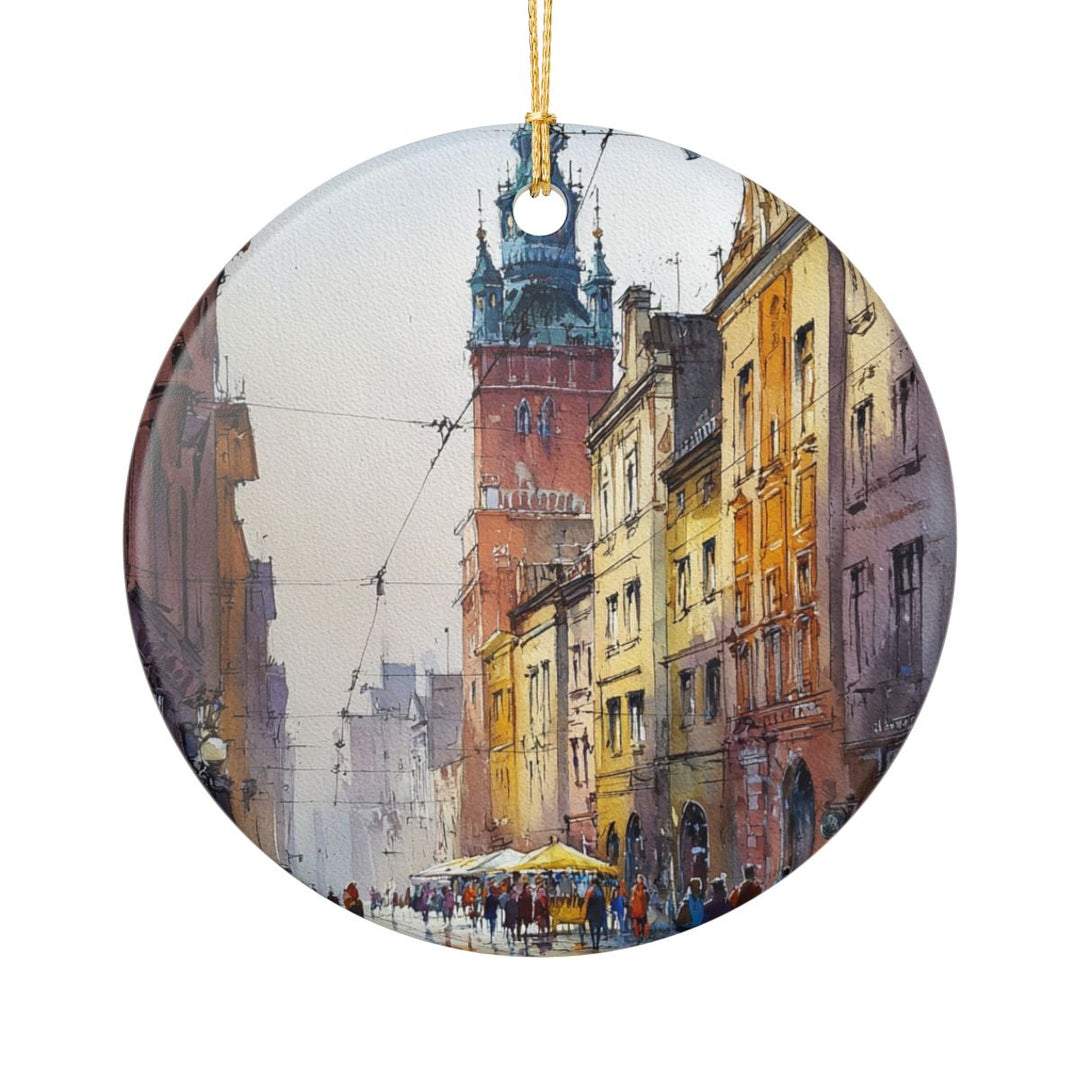 Krakow Poland Ornament: Unique Krakow Souvenir, Krakow Poland Xmas Decor, and Authentic Krakow Gift