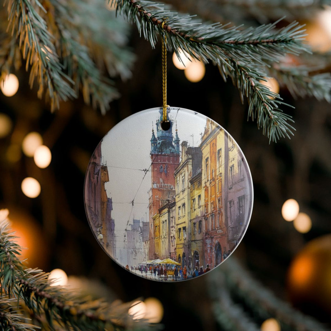 Krakow Poland Ornament: Unique Krakow Souvenir, Krakow Poland Xmas Decor, and Authentic Krakow Gift