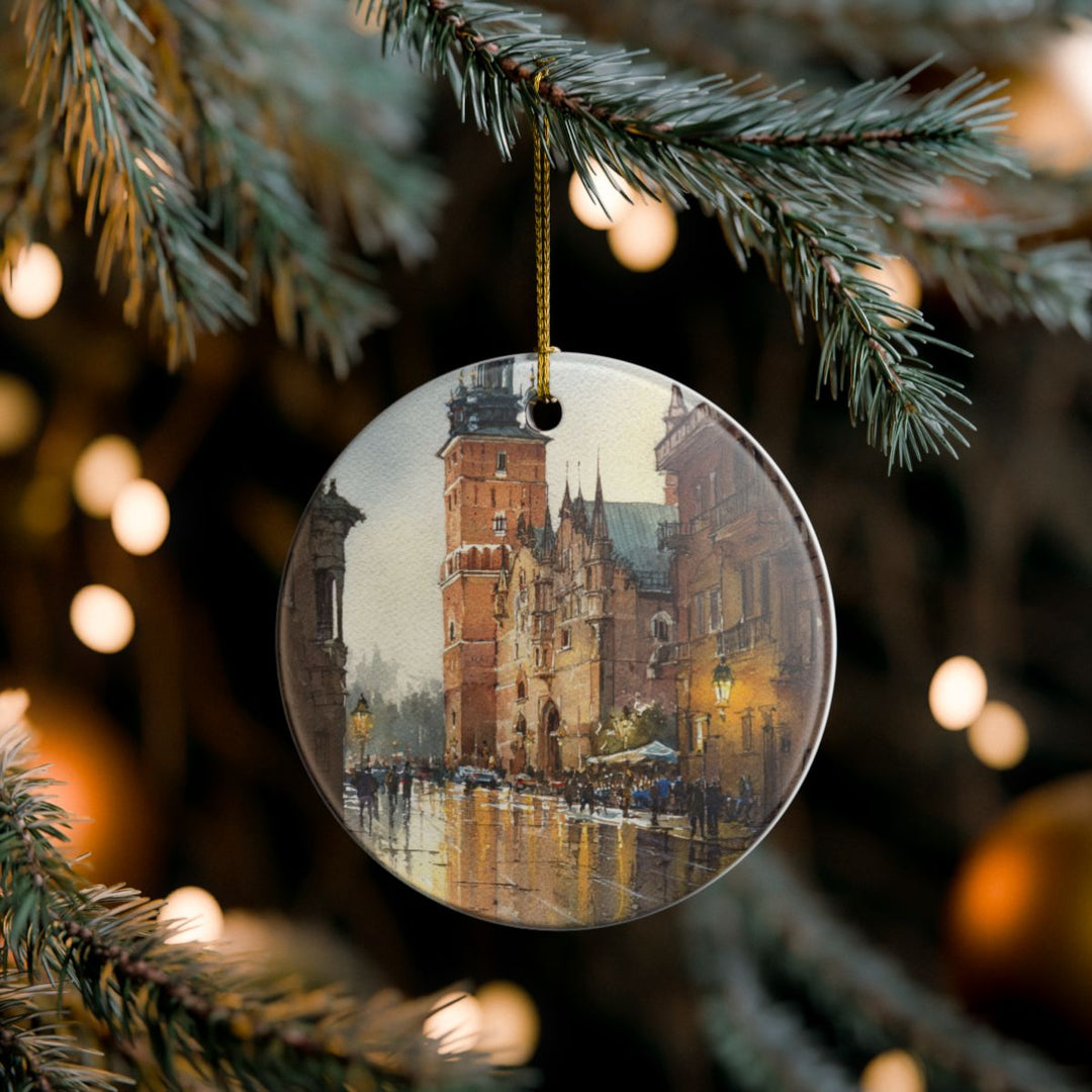 Krakow Poland Ornament: Unique Krakow Souvenir, Krakow Poland Xmas Decor, and Authentic Krakow Gift