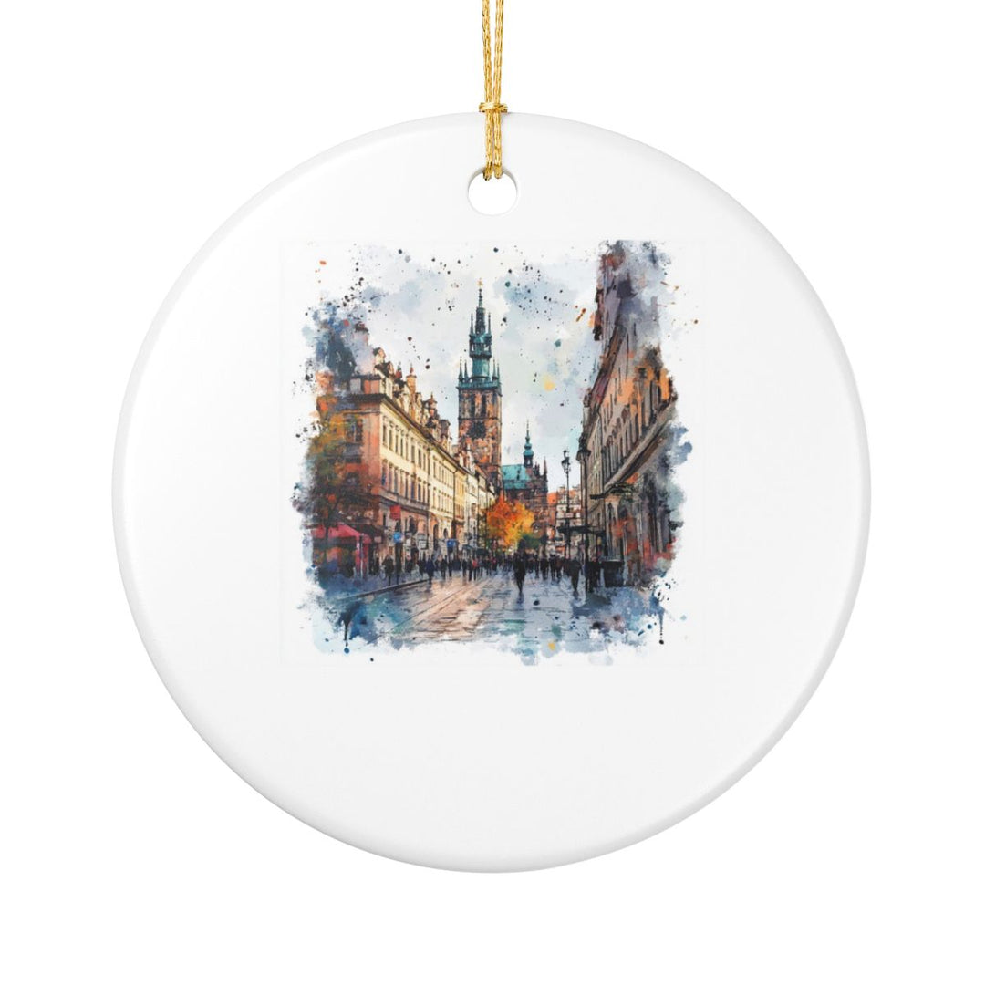 Krakow Poland Ornament: Unique Krakow Souvenir, Krakow Poland Xmas Decor, and Authentic Krakow Gift
