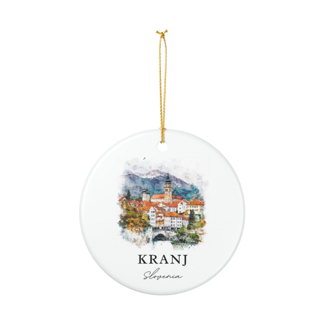 Kranj Slovenia Ornament: Unique Kranj Souvenir, Kranj Slovenia Xmas Decor, and Authentic Kranj Gift