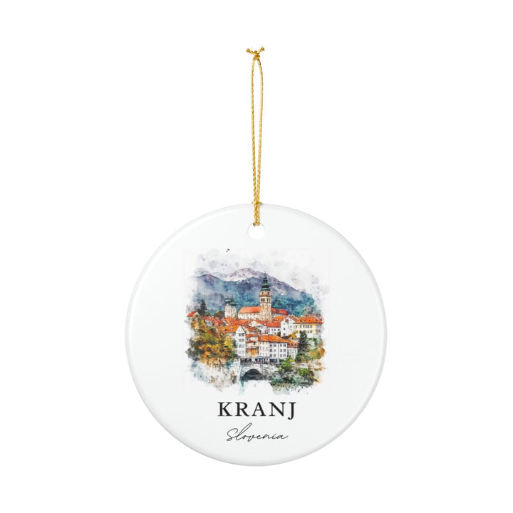 Kranj Slovenia Ornament: Unique Kranj Souvenir, Kranj Slovenia Xmas Decor, and Authentic Kranj Gift