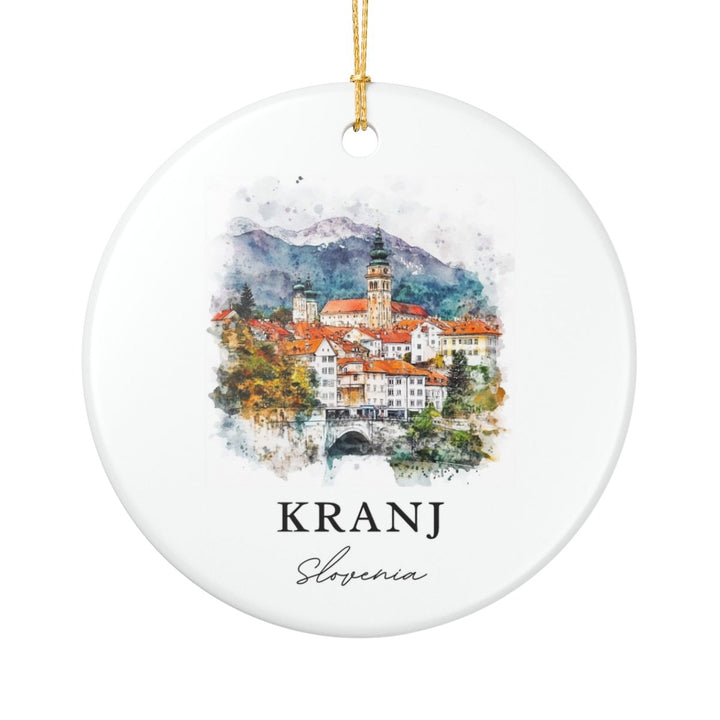 Kranj Slovenia Ornament: Unique Kranj Souvenir, Kranj Slovenia Xmas Decor, and Authentic Kranj Gift