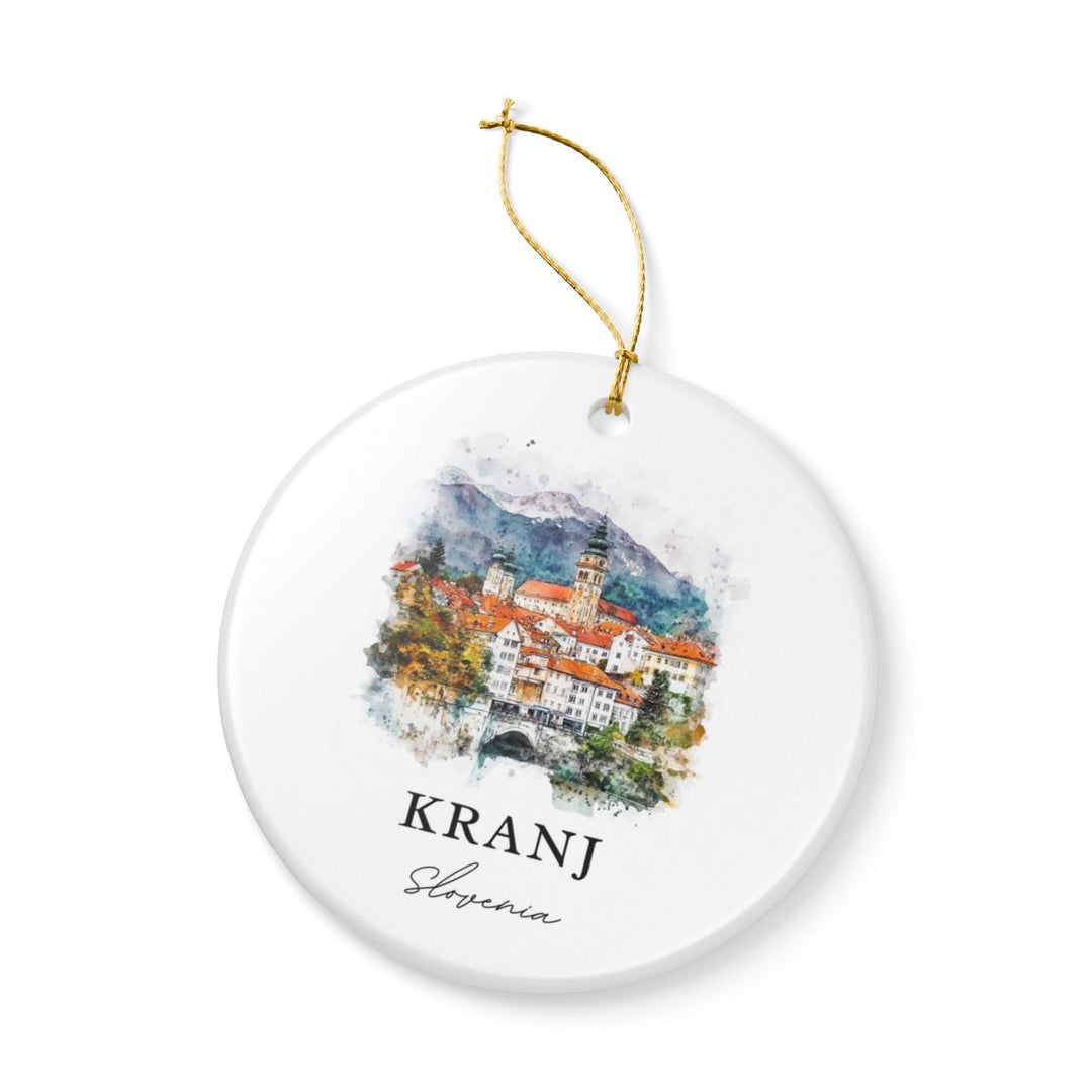Kranj Slovenia Ornament: Unique Kranj Souvenir, Kranj Slovenia Xmas Decor, and Authentic Kranj Gift