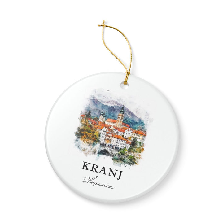 Kranj Slovenia Ornament: Unique Kranj Souvenir, Kranj Slovenia Xmas Decor, and Authentic Kranj Gift