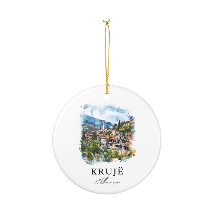 Krujë Albania Ornament: Unique Krujë Souvenir, Krujë Albania Xmas Decor, and Authentic Krujë Gift