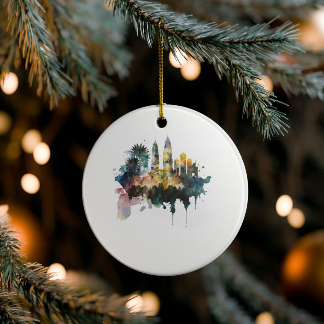 Kuala Lumpur Ornament: Unique Kuala Lumpur Souvenir, Kuala Lumpur Xmas Decor, and Authentic Kuala Lumpur Gift