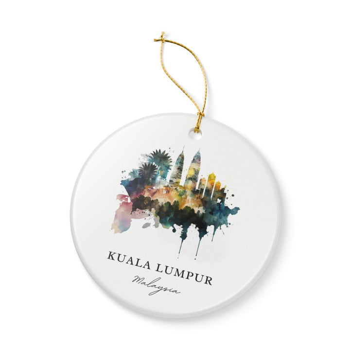 Kuala Lumpur Malaysia Ornament: Unique Kuala Lumpur Souvenir, Kuala Lumpur Malaysia Xmas Decor, and Authentic Kuala Lumpur Gift