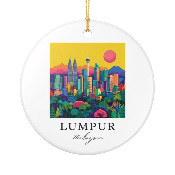 Lumpur Malaysia Ornament: Unique Lumpur Souvenir, Lumpur Malaysia Xmas Decor, and Authentic Lumpur Gift