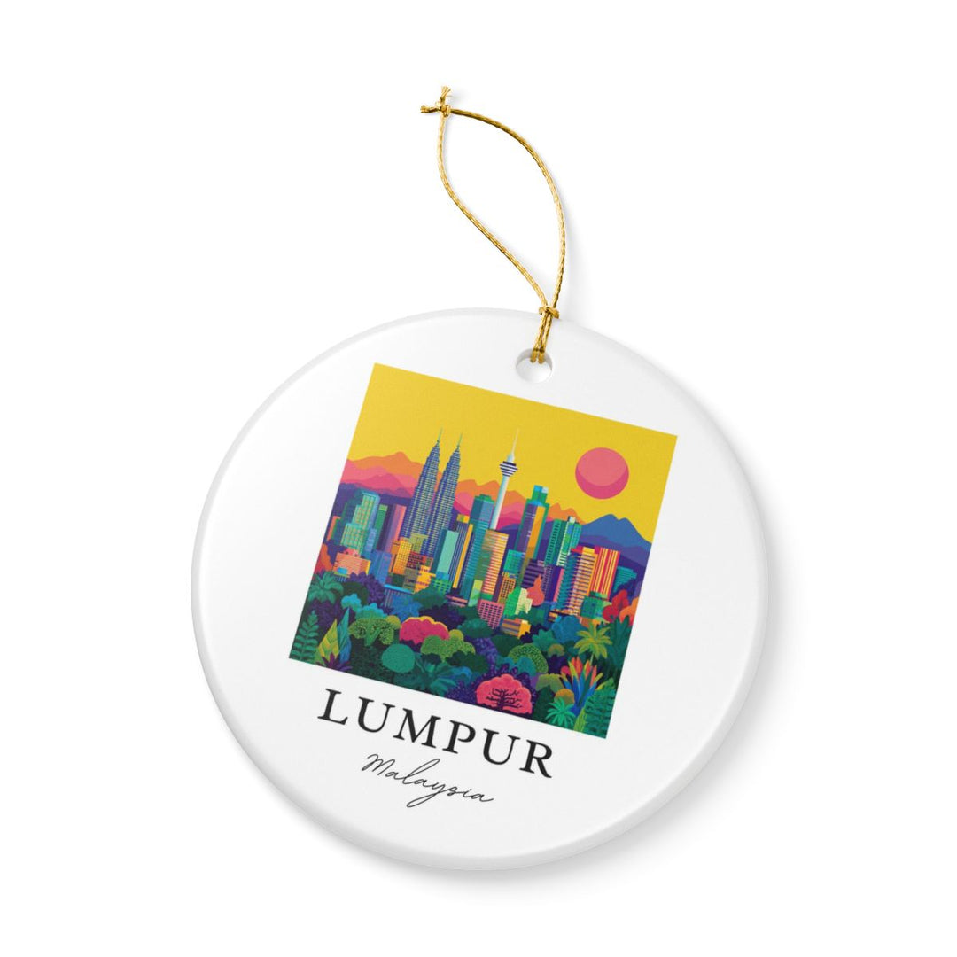 Lumpur Malaysia Ornament: Unique Lumpur Souvenir, Lumpur Malaysia Xmas Decor, and Authentic Lumpur Gift