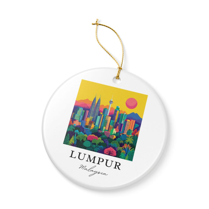 Lumpur Malaysia Ornament: Unique Lumpur Souvenir, Lumpur Malaysia Xmas Decor, and Authentic Lumpur Gift