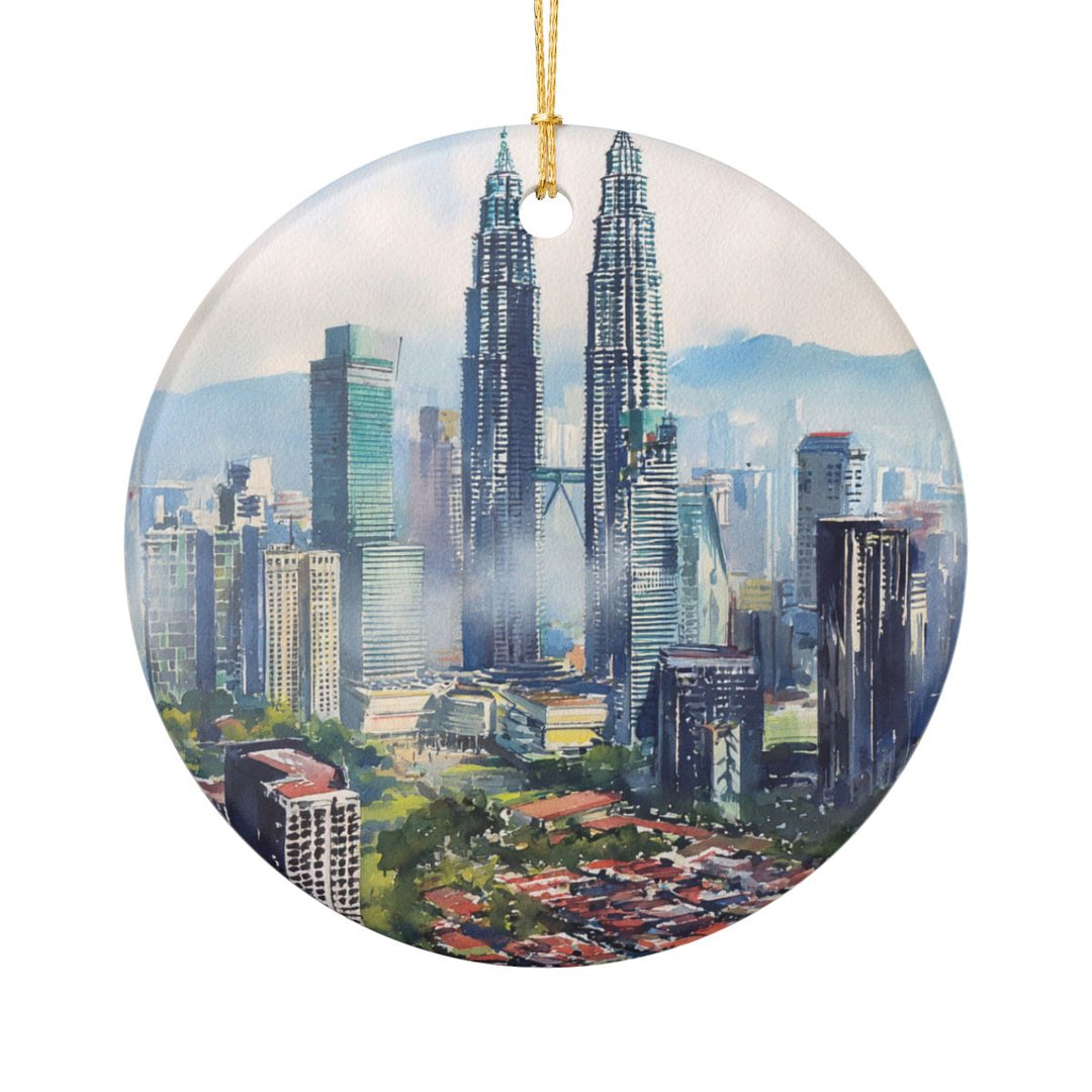 Kuala Lumpur Ornament: Unique Kuala Lumpur Souvenir, Kuala Lumpur Xmas Decor, and Authentic Kuala Lumpur Gift