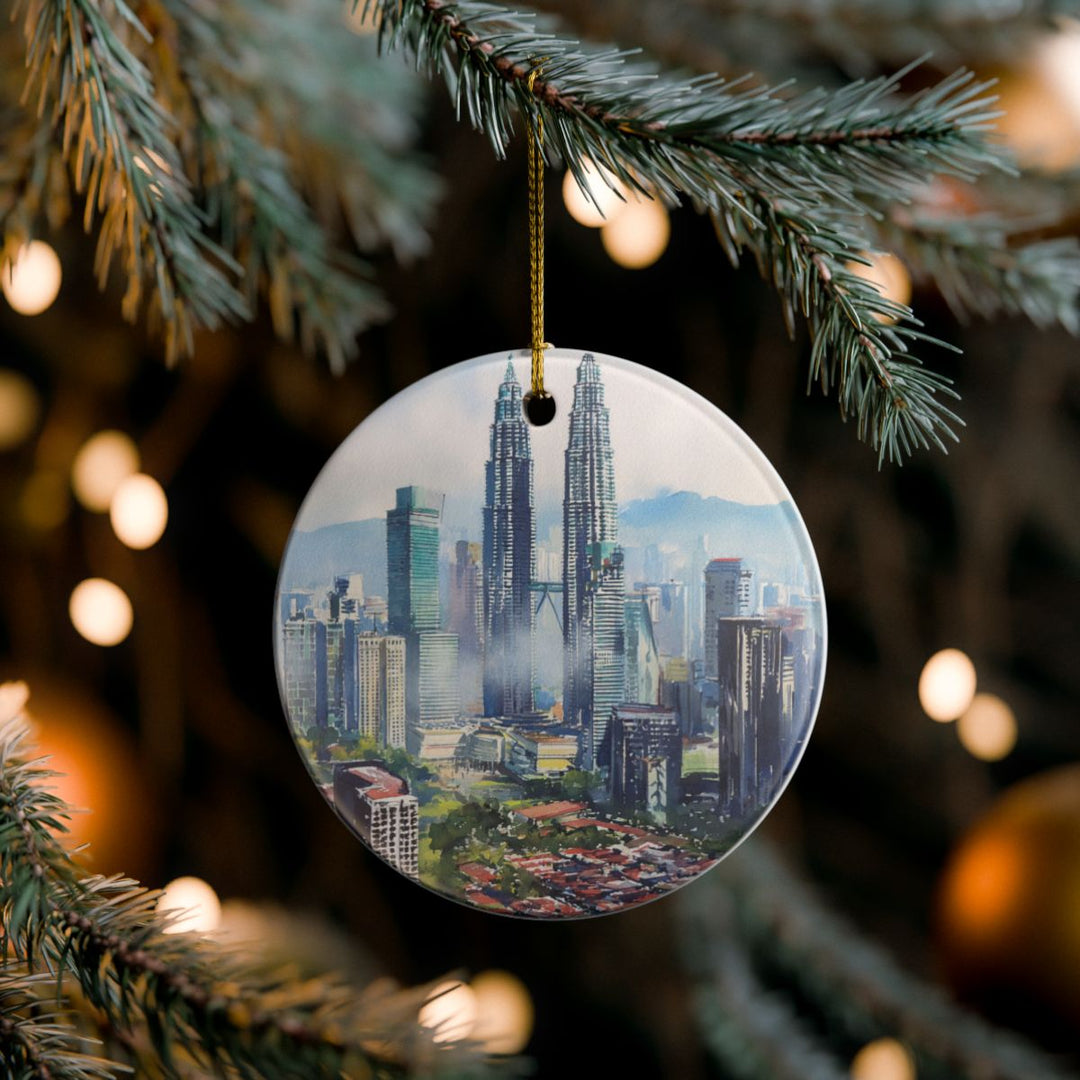 Kuala Lumpur Ornament: Unique Kuala Lumpur Souvenir, Kuala Lumpur Xmas Decor, and Authentic Kuala Lumpur Gift