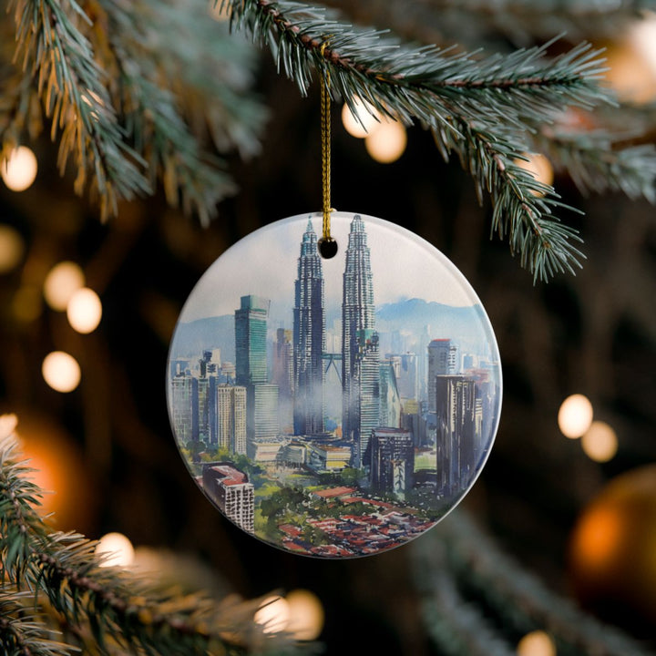 Kuala Lumpur Ornament: Unique Kuala Lumpur Souvenir, Kuala Lumpur Xmas Decor, and Authentic Kuala Lumpur Gift