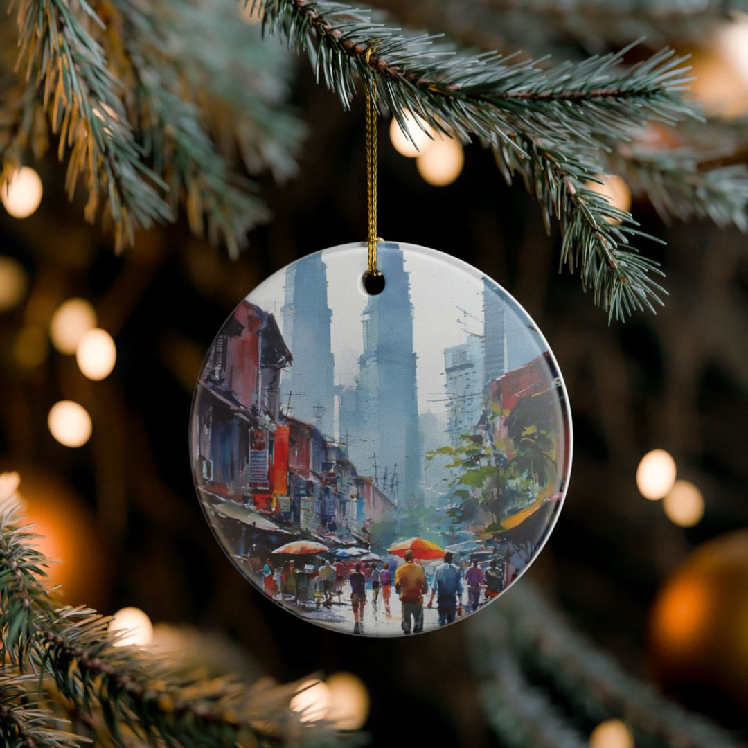 Kuala Lumpur Ornament: Unique Kuala Lumpur Souvenir, Kuala Lumpur Xmas Decor, and Authentic Kuala Lumpur Gift