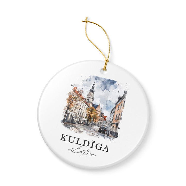 Kuldiga Latvia Ornament: Unique Kuldiga Souvenir, Kuldiga Latvia Xmas Decor, and Authentic Kuldiga Gift