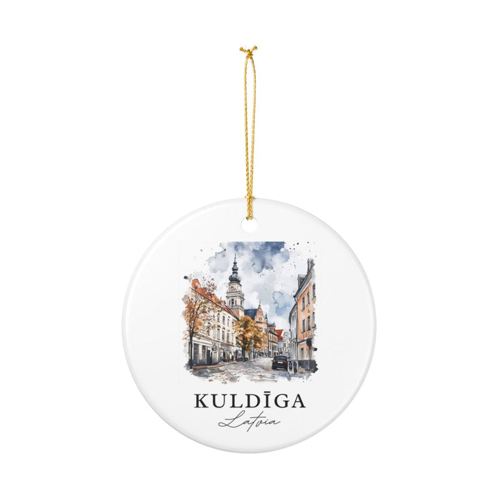 Kuldiga Latvia Ornament: Unique Kuldiga Souvenir, Kuldiga Latvia Xmas Decor, and Authentic Kuldiga Gift