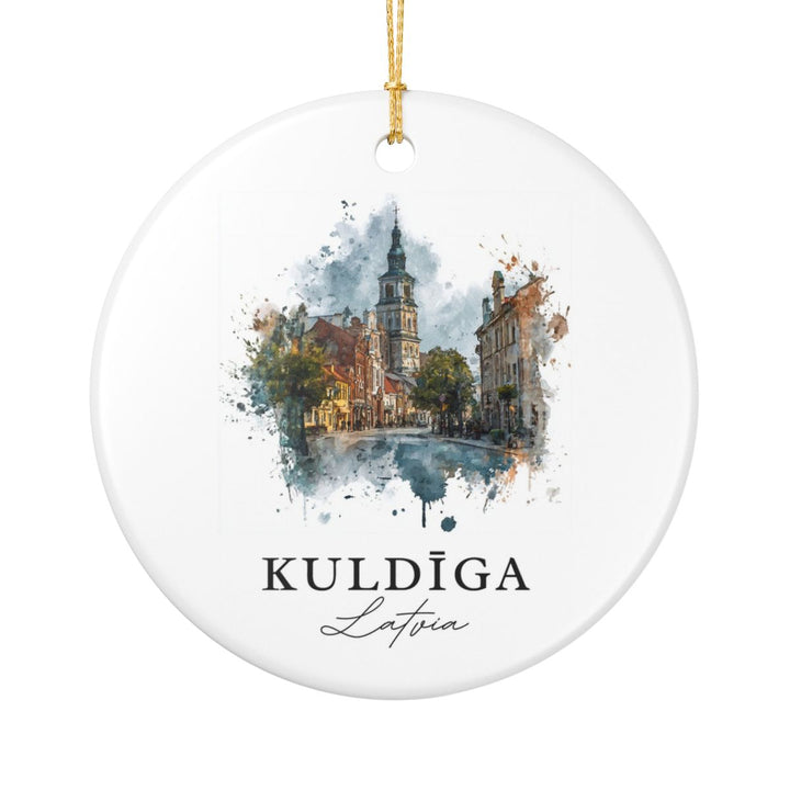 Kuldiga Latvia Ornament: Unique Kuldiga Souvenir, Kuldiga Latvia Xmas Decor, and Authentic Kuldiga Gift