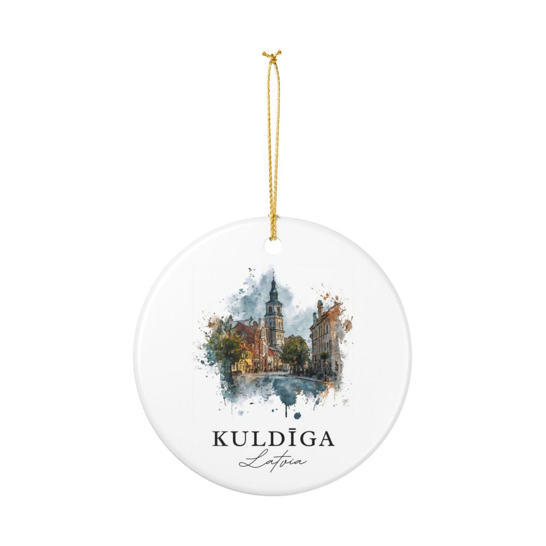 Kuldiga Latvia Ornament: Unique Kuldiga Souvenir, Kuldiga Latvia Xmas Decor, and Authentic Kuldiga Gift
