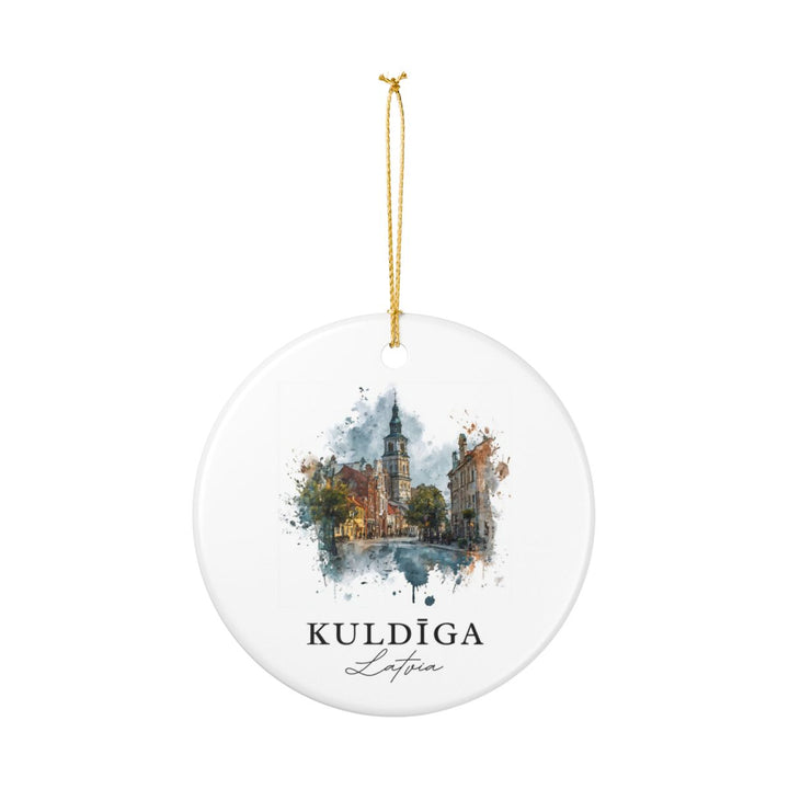 Kuldiga Latvia Ornament: Unique Kuldiga Souvenir, Kuldiga Latvia Xmas Decor, and Authentic Kuldiga Gift