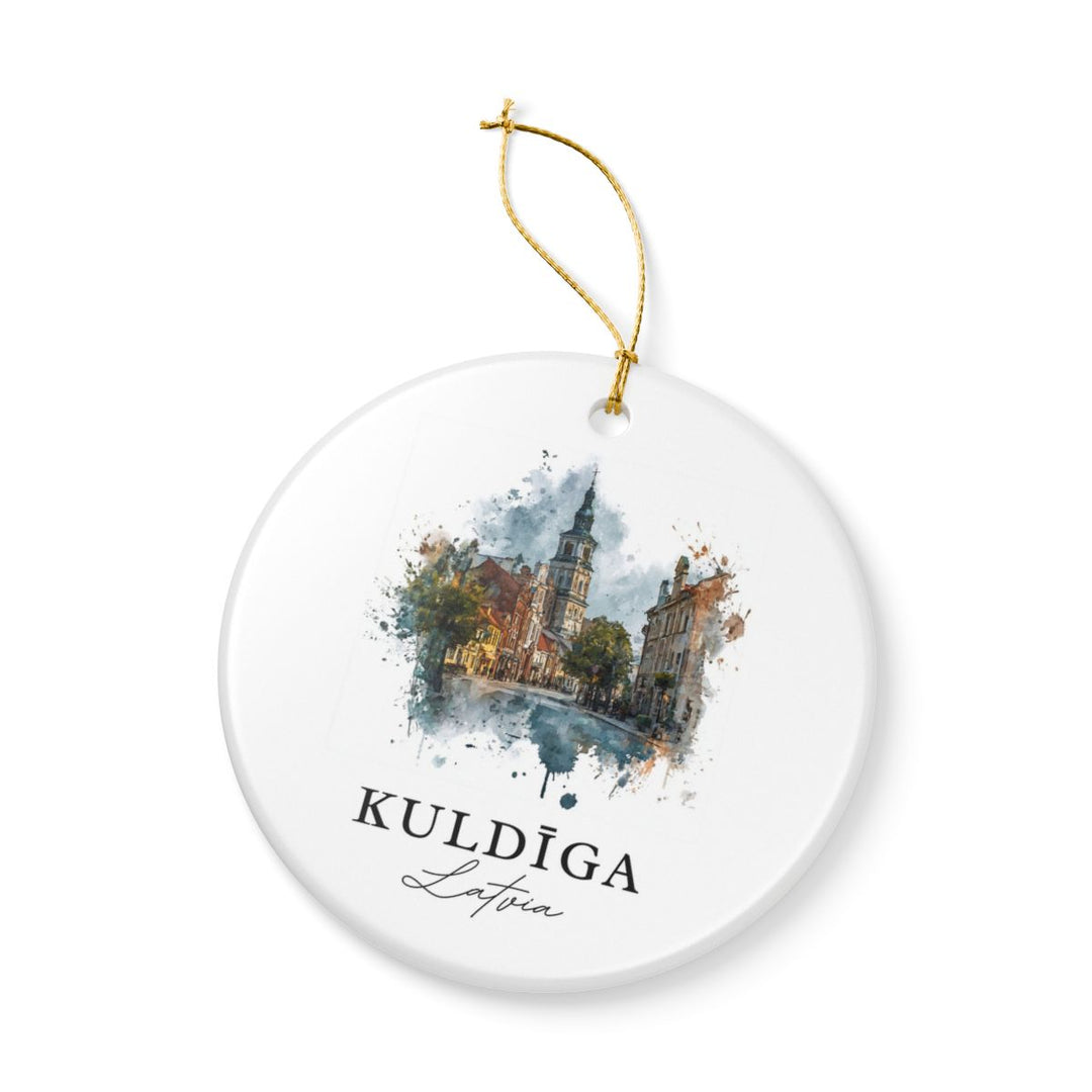 Kuldiga Latvia Ornament: Unique Kuldiga Souvenir, Kuldiga Latvia Xmas Decor, and Authentic Kuldiga Gift