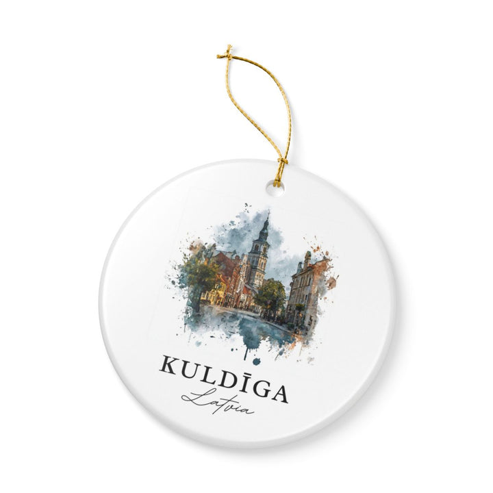 Kuldiga Latvia Ornament: Unique Kuldiga Souvenir, Kuldiga Latvia Xmas Decor, and Authentic Kuldiga Gift