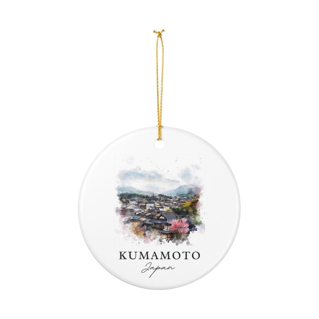 Kumamoto Japan Ornament: Unique Kumamoto Souvenir, Kumamoto Japan Xmas Decor, and Authentic Kumamoto Gift