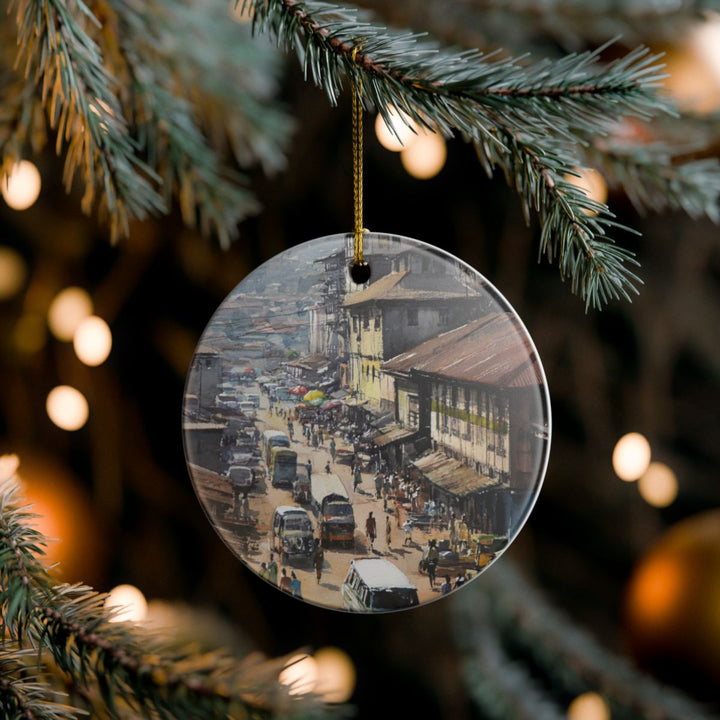 Kumasi Ghana Ornament: Unique Kumasi Ghana Souvenir, Kumasi Ghana Xmas Decor, and Authentic Kumasi Ghana Gift