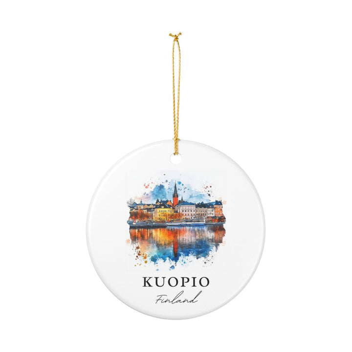 Kuopio Finland Ornament: Unique Kuopio Souvenir, Kuopio Finland Xmas Decor, and Authentic Kuopio Gift