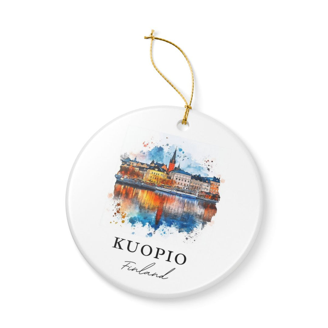 Kuopio Finland Ornament: Unique Kuopio Souvenir, Kuopio Finland Xmas Decor, and Authentic Kuopio Gift