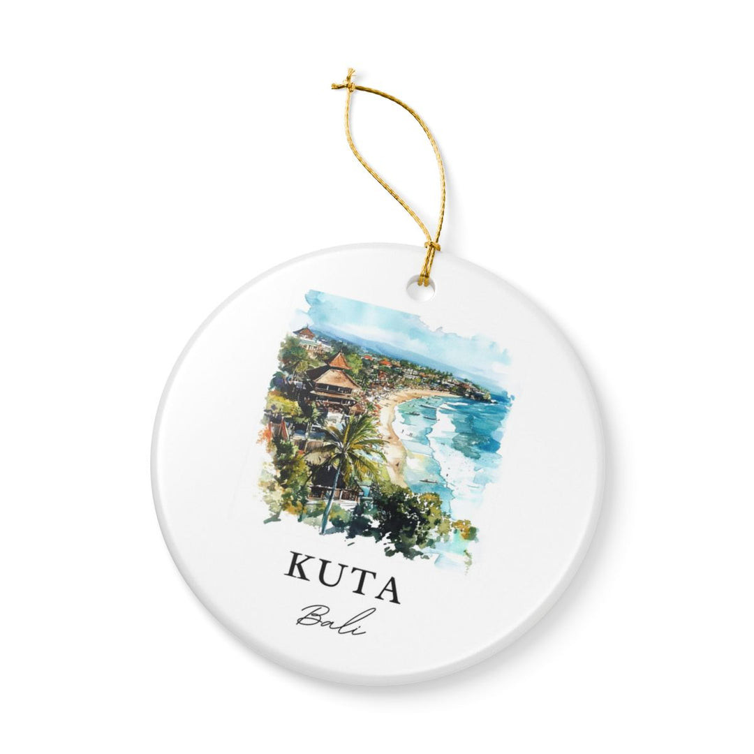 Kuta Bali Indonesia Ornament: Unique Kuta Bali Souvenir, Kuta Bali Indonesia Xmas Decor, and Authentic Kuta Bali Gift