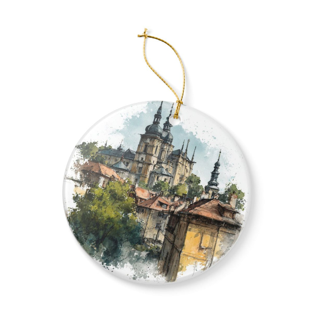 Kutná Hora Czech Republic Ornament: Unique Kutná Hora Souvenir, Kutná Hora Czech Republic Xmas Decor, and Authentic Kutná Hora Gift