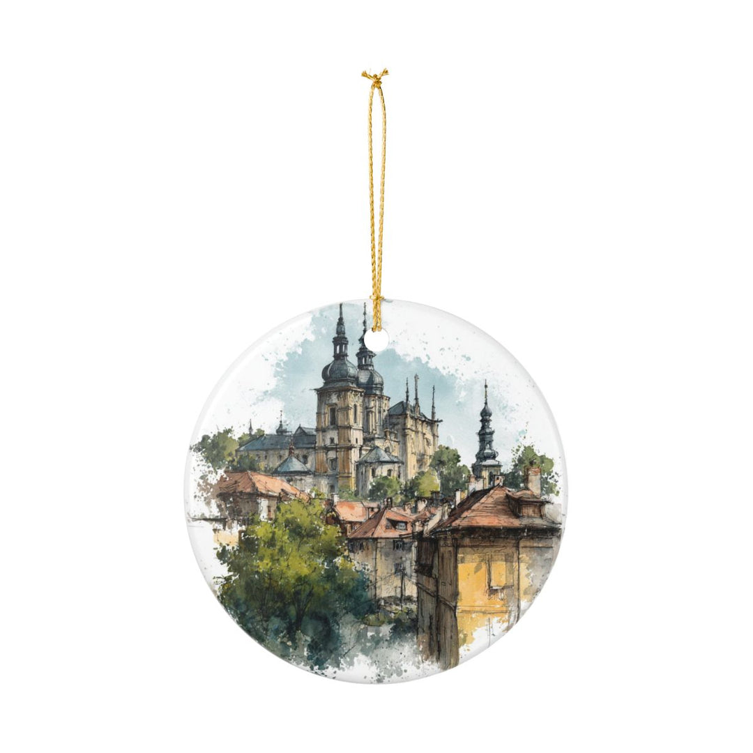 Kutná Hora Czech Republic Ornament: Unique Kutná Hora Souvenir, Kutná Hora Czech Republic Xmas Decor, and Authentic Kutná Hora Gift