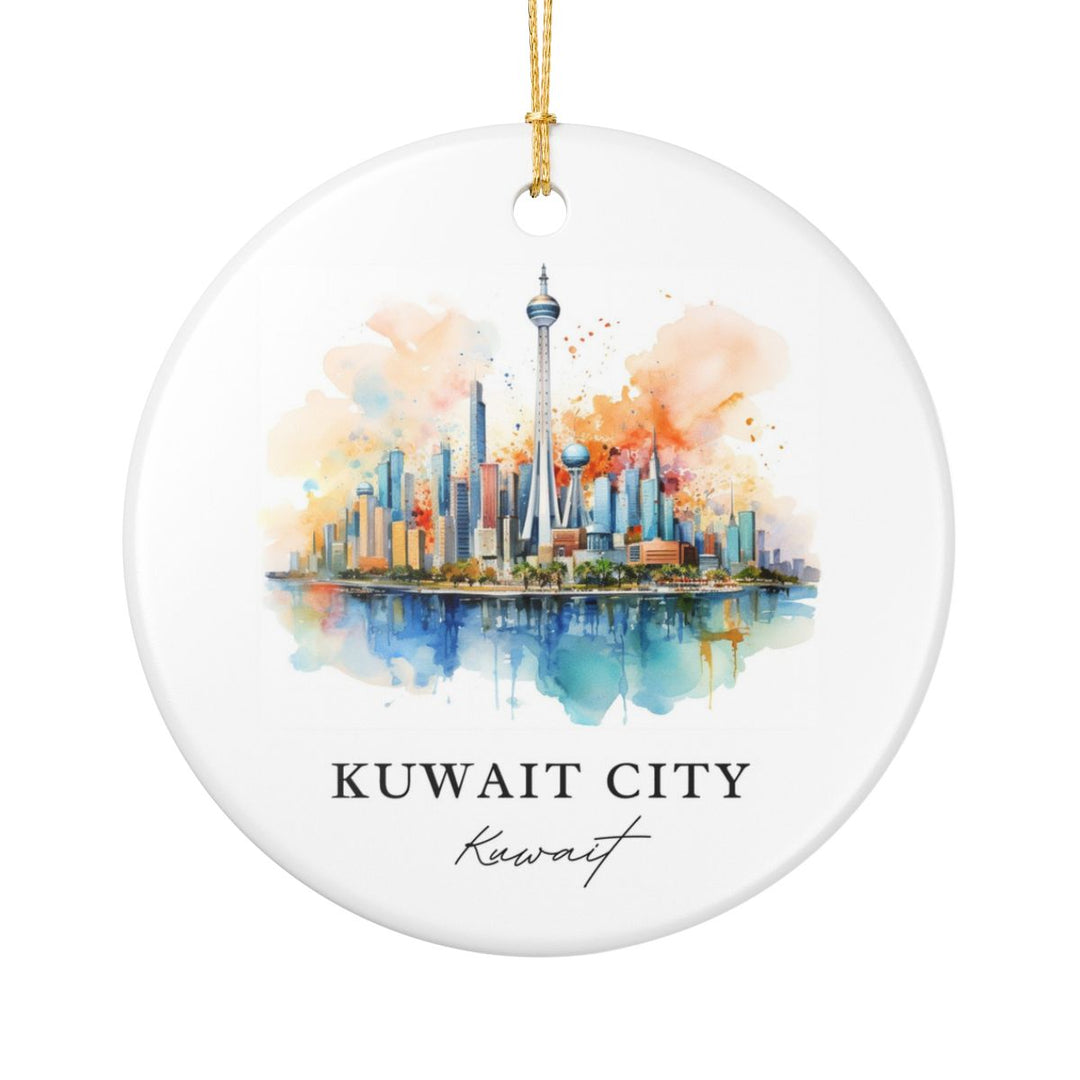 Kuwait City Kuwait Ornament: Unique Kuwait City Kuwait Souvenir, Kuwait City Kuwait Xmas Decor, and Authentic Kuwait City Kuwait Gift