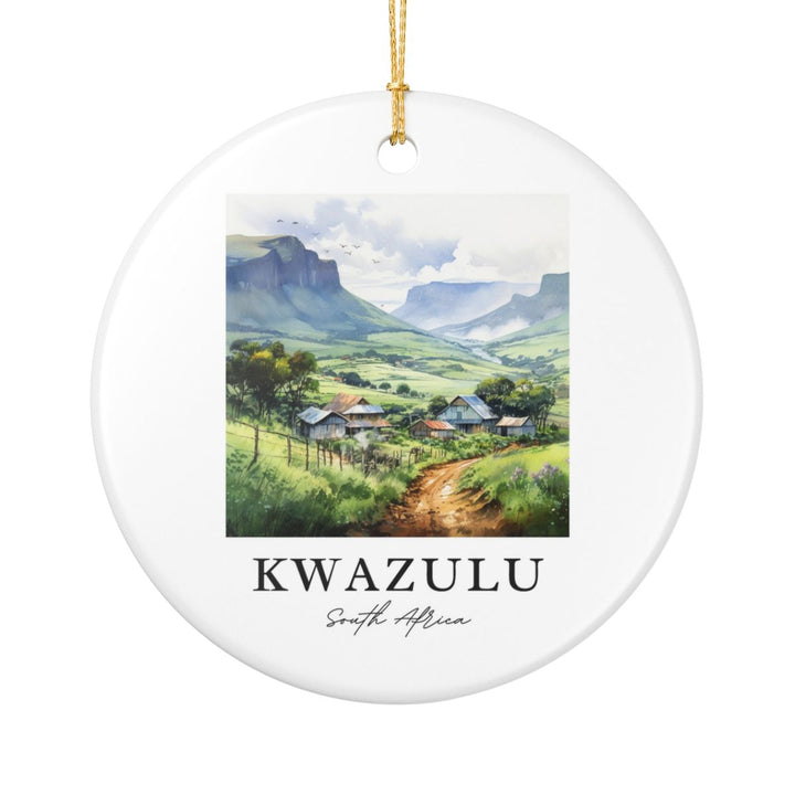 Kwazulu Natal South Africa Ornament: Unique Kwazulu Natal Souvenir, Kwazulu Natal South Africa Xmas Decor, and Authentic Kwazulu Natal Gift